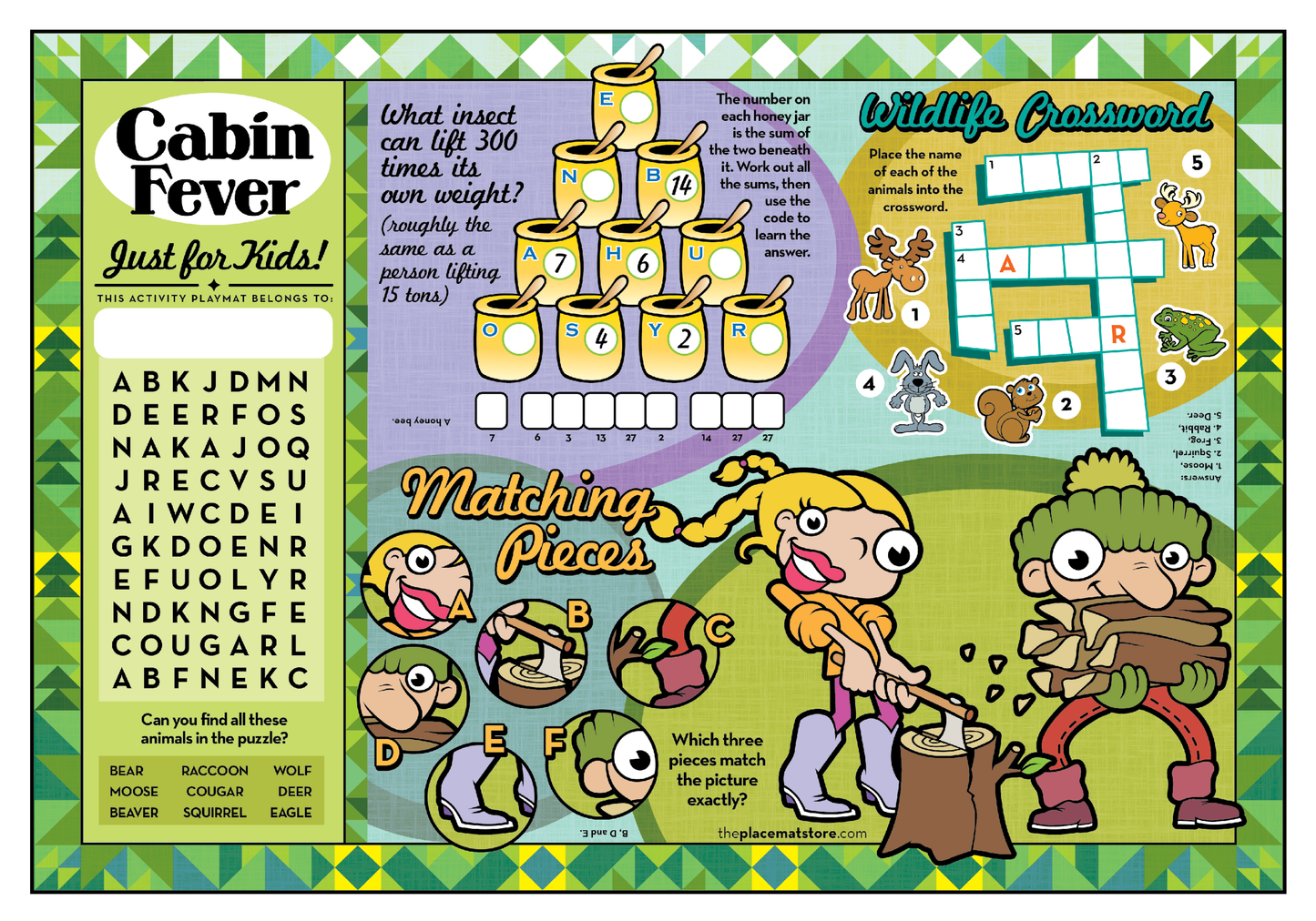 Cabin Fever Placemat 2
