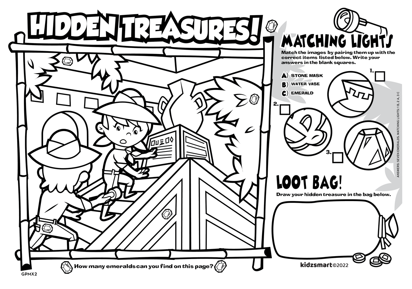 Aztec Adventure-Themed Kids’ Activity Placemat – Customizable for Restaurants, Diners & Family Venues