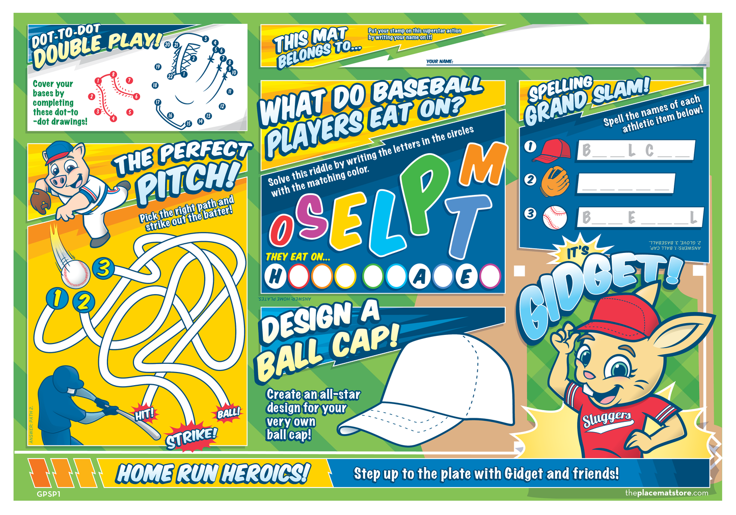 Baseball Placemat