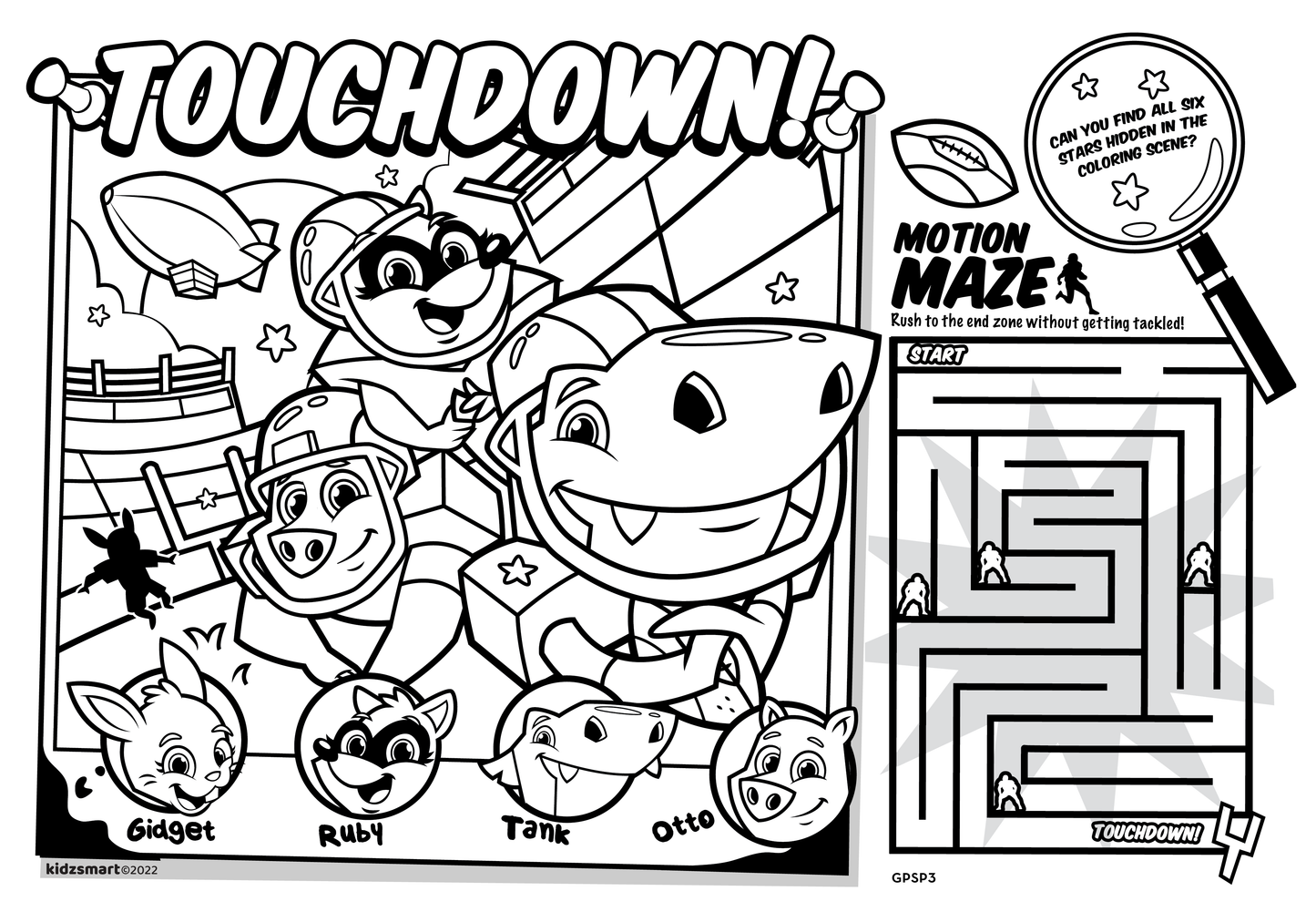 Football-Themed Kids’ Activity Placemat – Customizable for Restaurants, Sports Venues & Family Events