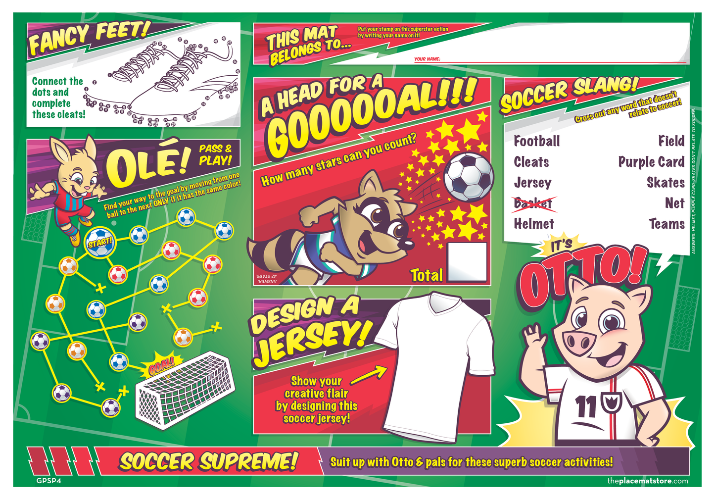 Soccer Placemat