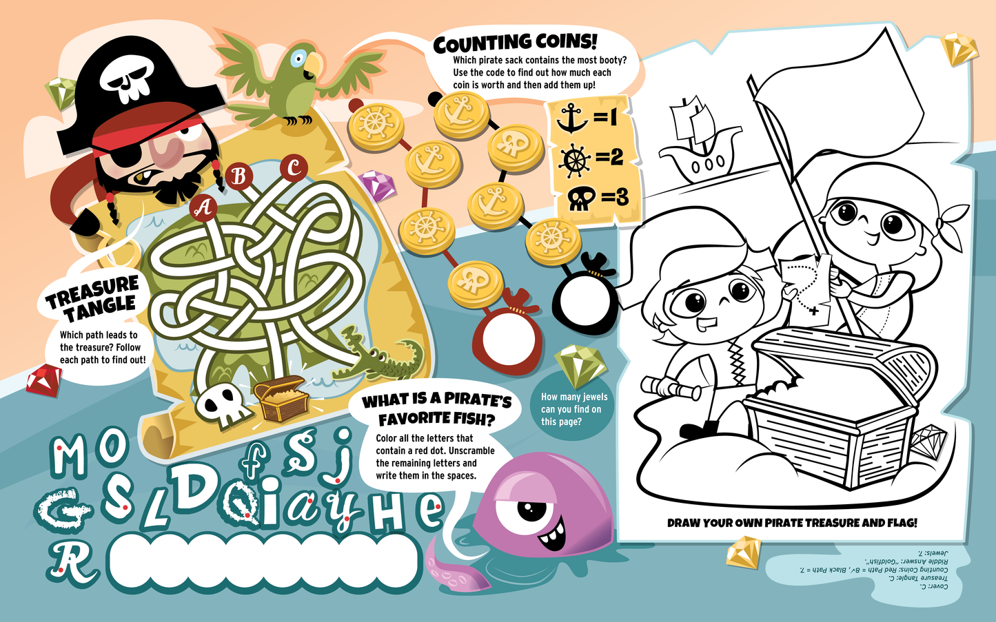 Madventures Adventure-Themed Kids’ Activity Books – 4-Page Variety Pack for Restaurants & Family Venues