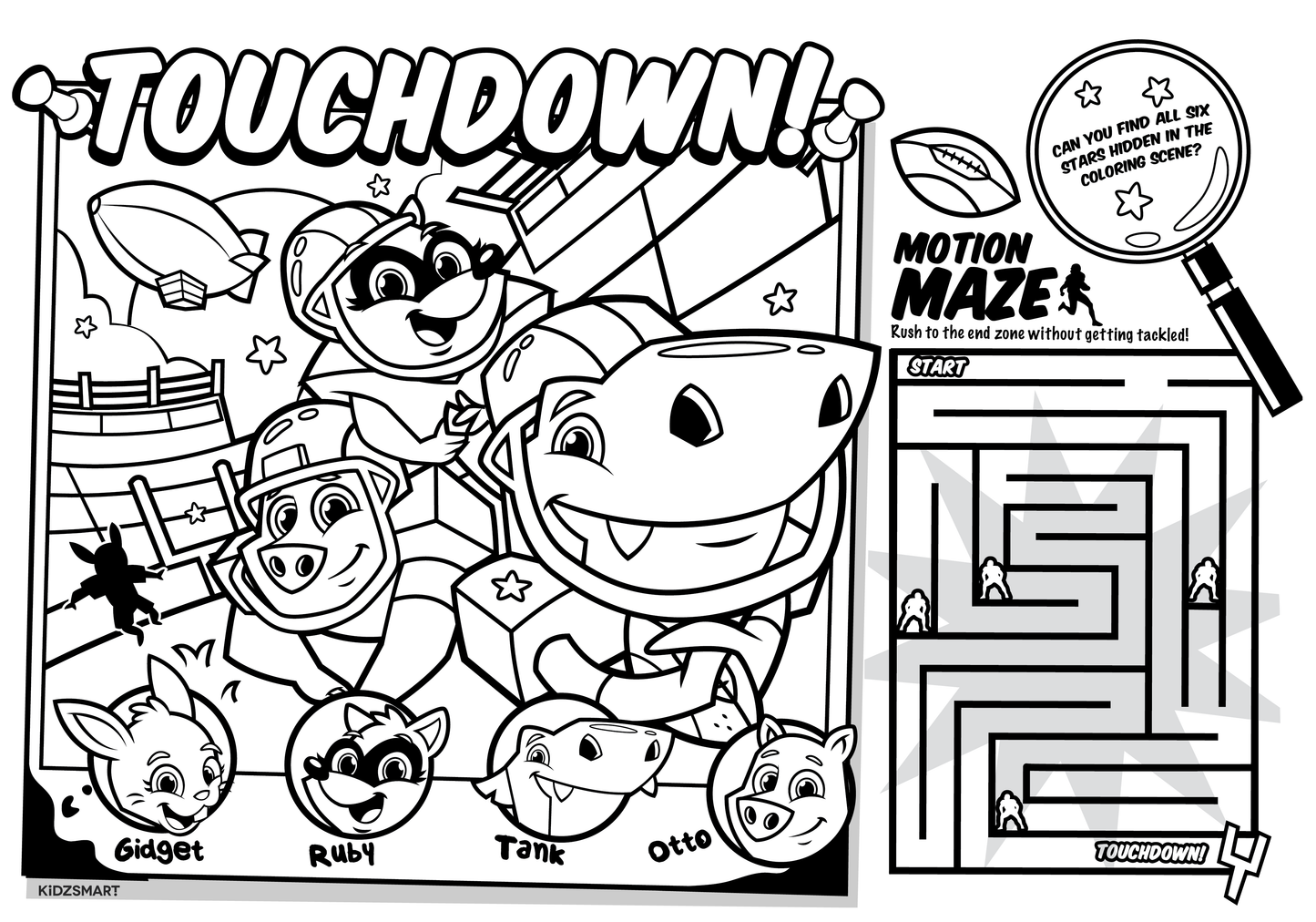 SlamDunk Sports-Themed Kids’ Activity Placemat Pack – Customizable for Restaurants, Cafes & Family Venues