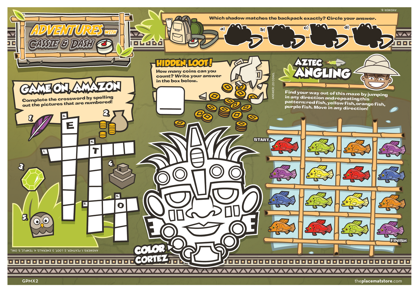 Aztec Adventure 2 Placemat