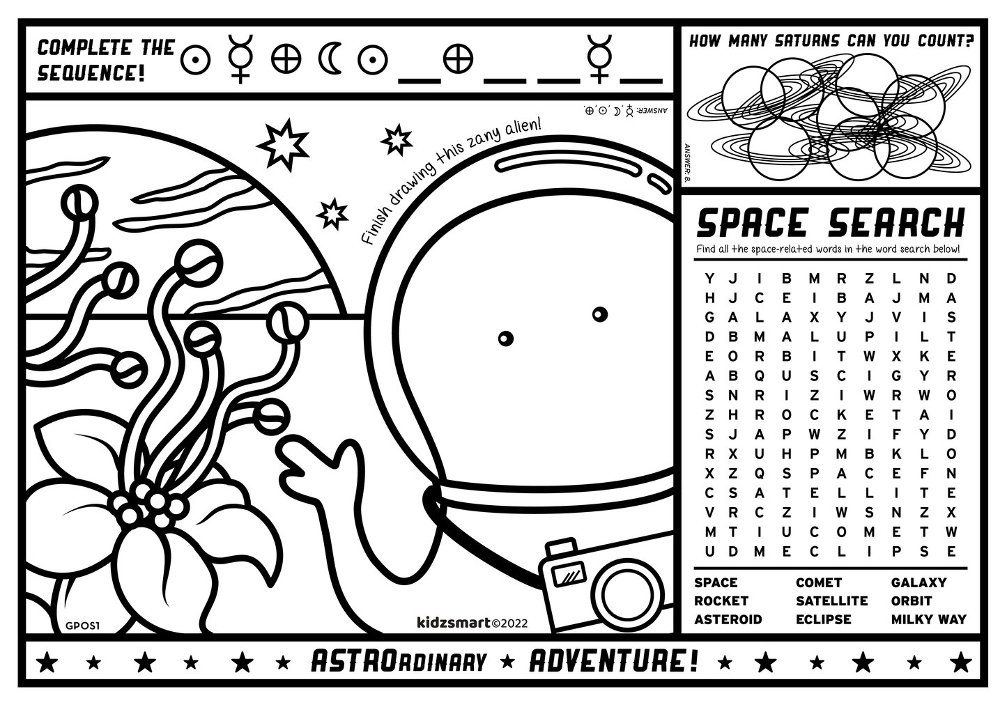 Outer Space Placemat